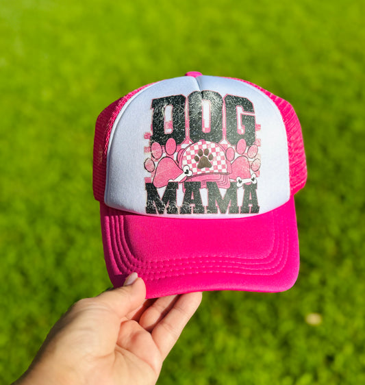 Hot Pink Dog MAMA Trucker Hat