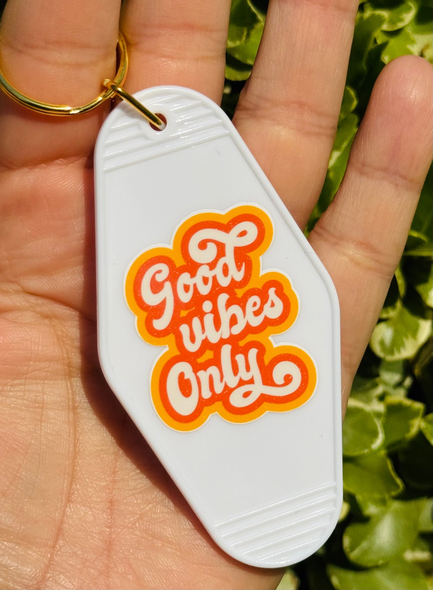 Motel keychain Good Vibes Only