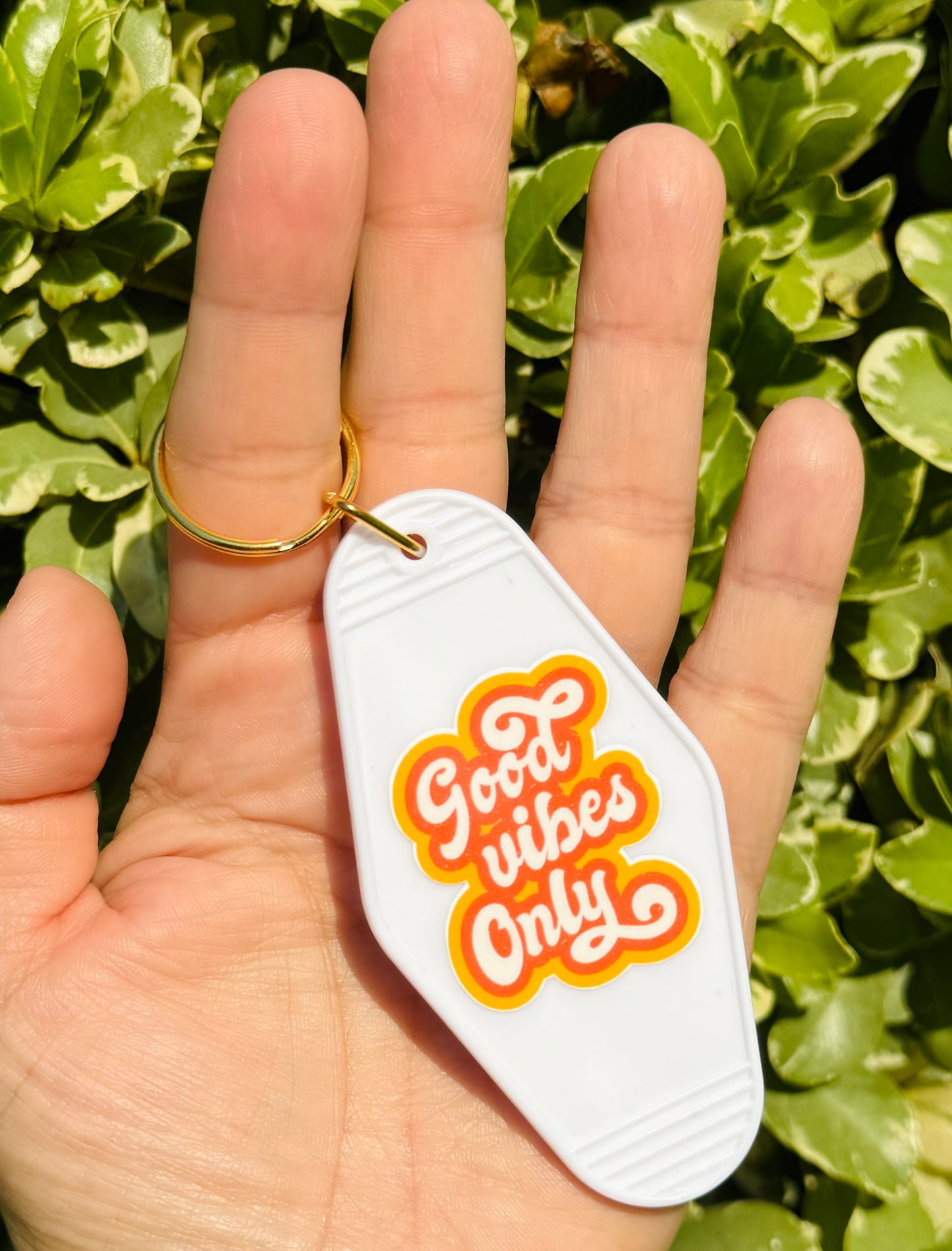 Motel keychain Good Vibes Only